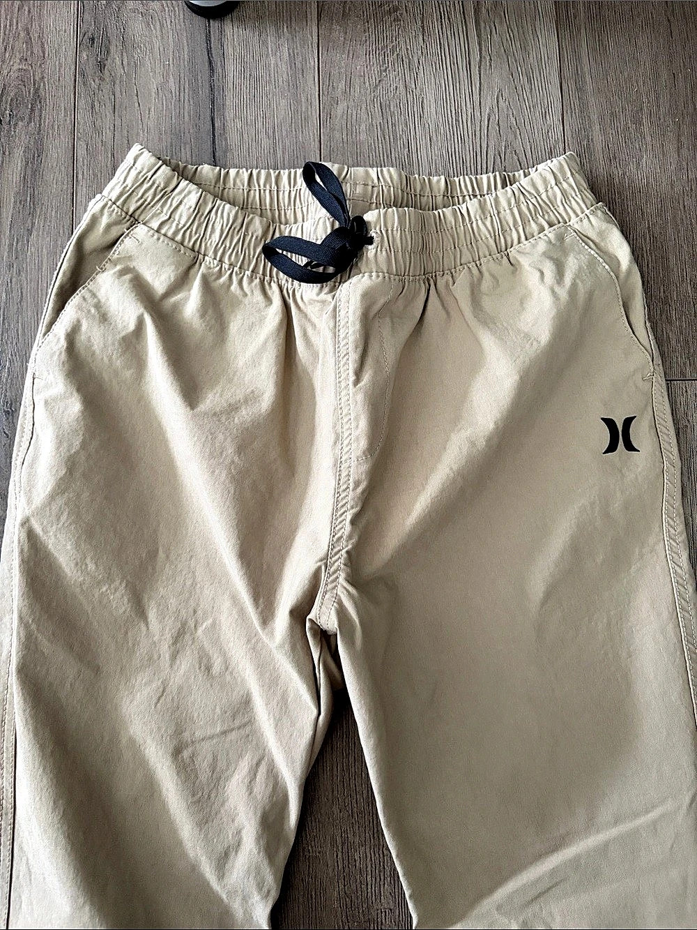 Hurley Boys Size 10/12 Beige Jogger Pants